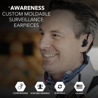 Decibullz Surveillance Earpieces + Awareeness Black