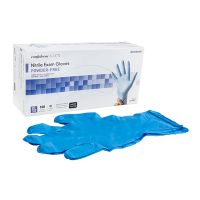 McKesson Confiderm® 6.5CX Extended Cuff Nitrile Extended Cuff Length Exam Glove, Blue