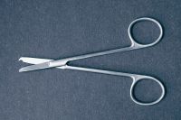 Suture Scissors McKesson Littauer Office Grade Stainless Steel NonSterile Finger Ring Handle Straight Blunt Tip / Blunt Tip