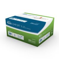 Standard Insulin Syringe with Needle AIMSCO 1/2 Inch 29 Gauge NonSafety Ultra Thin Wall