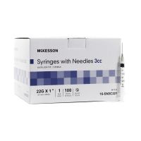 McKesson Syringe with 1 Detachable Needle without Safety, 3ML