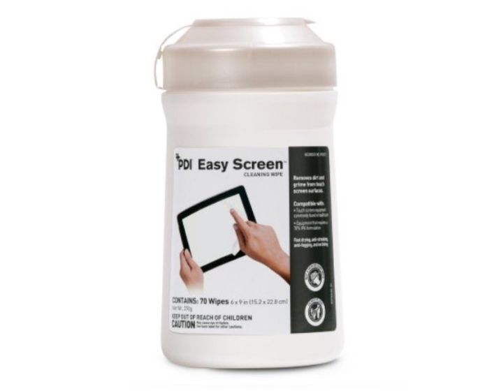 Easy Screen Cleaning Wipes Canister, 70 Wipes