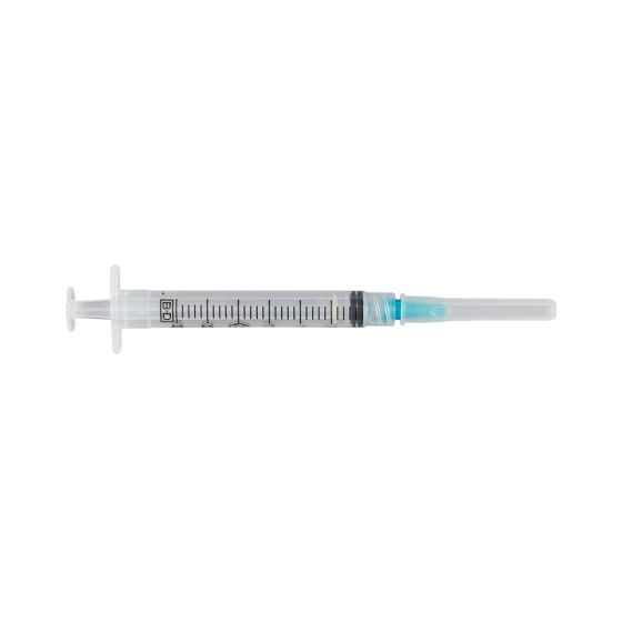 3 ml BD Luer-Lok Syringes with PrecisionGlide Needle Combo, Regular Wall