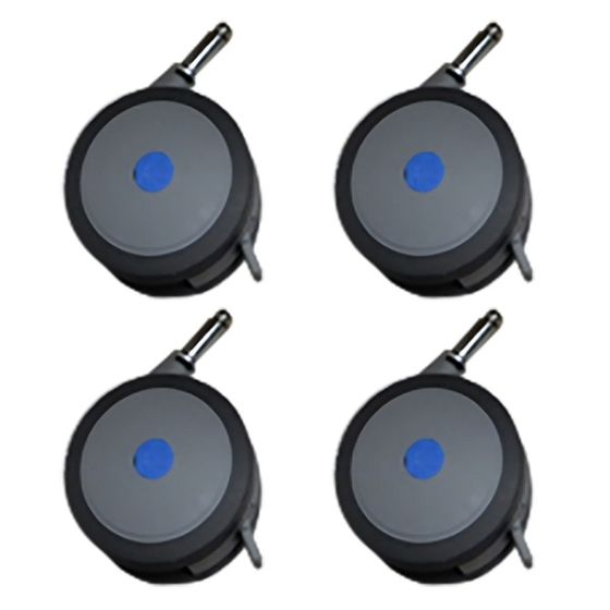 Caster set for reclining bath chairs