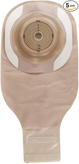 Hollister, CeraPlus Premier One-Piece Barrier Convex W/Tape Drainable Pouch; for stomas upto 1 1/2 (38mm) -5/BX