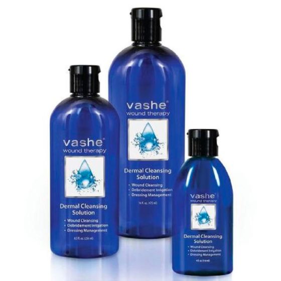 Vashe Wound Therapy Dermal Cleansing Solution - Wound Cleanser & Wash