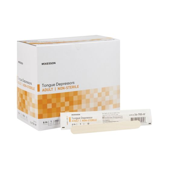 McKesson Wrapped Non-Sterile Tongue Depressor 