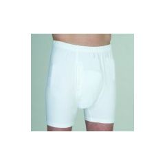 Wearever Men's Incontinence Boxer Briefs - White