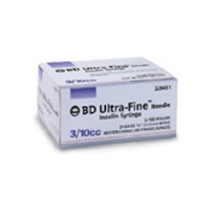 0.3 mL Insulin Syringe 30g x 1/2 Ultra-Fine Needle