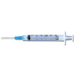 3 mL Luer-Lok Syringe 25g x 1-1/2 PrecisionGlide Detachable Needle - Box of 100