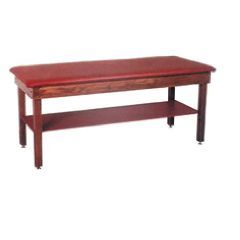 Plain Treatment Table with Upholstered Shelf