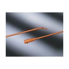 Coude Tip Latex Urethral Intermittent Catheter - Two Eyes - Tiemann Model