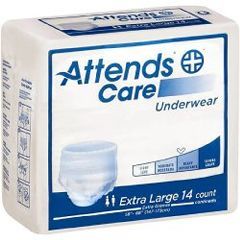 Attends Care Absorbent Underwear - Xlarge, 58 to 68 - Bag of 25