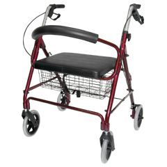 DMI Lightweight Extra-Wide Heavy-Duty Aluminum Rollator