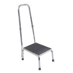 Foot Stool, With Hand Rail - Foot Stool, With Hand Rail