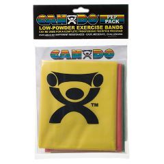 Cando Low Powder Exercise Band Pep Pack