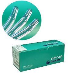 Self-Cath Plus Tapered Tip Coude Intermittent Catheter with Guide Stripe