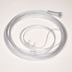 Salter-Style  Micro Nasal Cannula | 4 Foot, 3-Channel Safety Tubing,   Curved Prong / NonFlared Tip - 4 Foot, 3-Channel Safety Tubing,   Curved Prong / NonFlared Tip - Case of 50