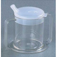 2-Handled Clear Cup with Two Lids - Each