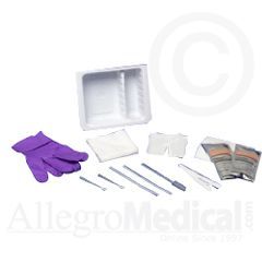 Tracheostomy Care Tray - 15 piece kit includes Removable Basin - Each