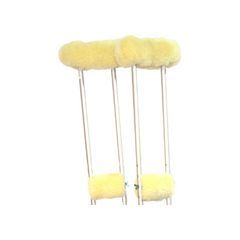 Medical Sheepskin Crutch Accessory Kit - Underarm & Hand Coverage