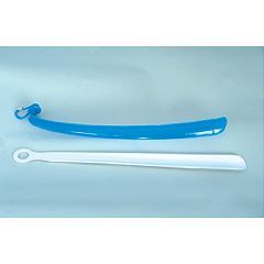 Hook-End and Standard Plastic Shoehorns