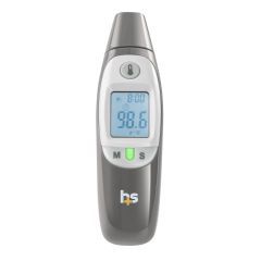 HealthSmart Compact Instant Read Infrared Digital Ear Thermometer, Gray - Each