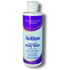 No Rinse Body Wash 8 oz. Bottle - Moisturizing Skin Cleanser