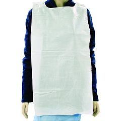 Disposable Paper-Poly Lap Bib 16X33 Overhead Style - Case of 300