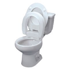 Hinged Elevated Toilet Seat - 3 Toilet Seat Riser