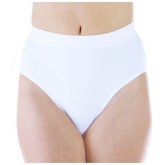 Wearever Women's Smooth and Silky Seemless Full Cut Incontinence Panties White