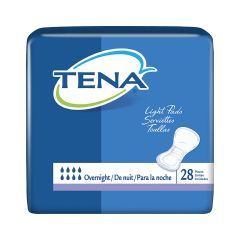 TENA Light Overnight Adult Disposable Heavy-Absorbent Bladder Control Pad, 16 Inch Length
