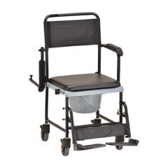 Nova Drop-Arm Transport Chair & Commode - Each