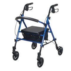 Aluminum Rollator with Universal Seat Height Adjustment