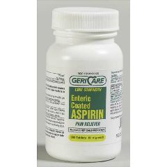 Gericare EC Low Dose Aspirin Tablet - 300/BT - Bottle of 300