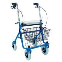 Traditional Steel Rollator - Blue - Each