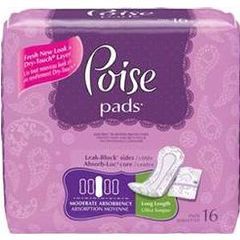 Poise® Pads  - Moderate Absorbency, Long Length 12.4 Original Packaging