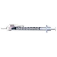 1mL SafetyGlide Tuberculin Syringe 27g x 1/2 Needle - Box of 100