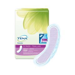 TENA Lightweight Long Pads - Heavy Absorbency With Adhesive Strip
