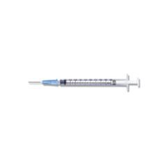 1 mL Tuberculin Syringe with 27 gauge x 1/2 PrecisionGlide Detachable Needle - Slip Tip - Box of 100