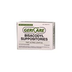 Geri-Care Bisacodyl Laxative Suppositories - 10 mg