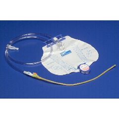 Curity DOVER 100% Silicone Foley Tray w/MONO-FLO Anti-Reflux Device, SPLASHGUARD II Drain Spout