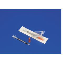 Monoject™ 1/2 mL Insulin Syringe, Permanent Needle, 30 G x 5/16  - Case of 300