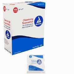 Personal Wipe Dynarex Individual Packet BZK (Benzalkonium Chloride) Scented - Box of 100