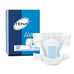 TENA Ultra Briefs - Moderate to Heavy Absorbency Adult Diapers