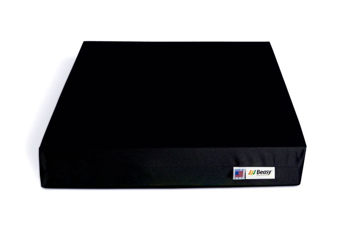 3 Foam Wheelchair Cushion with 1 MIL PUL Fabric/water resistant (Classic Black)