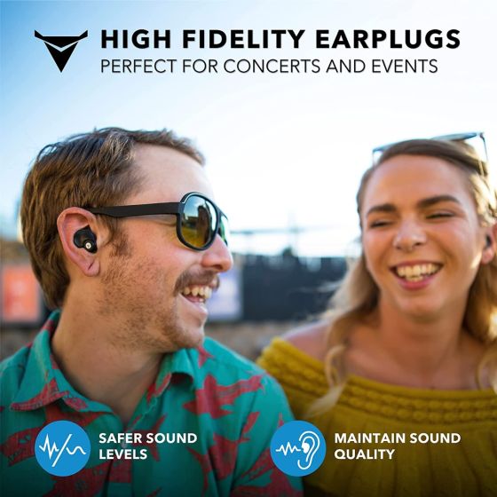 Decibullz High Fidelity Earplugs Black