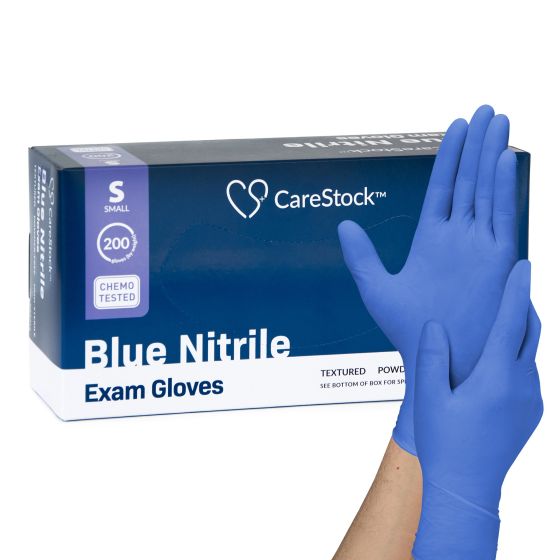 CareStockNavy Nitrile Exam Glove