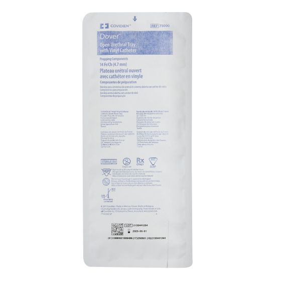 Intermittent Catheter Tray Kenguard Open System / Urethral 14 Fr. Without Balloon Vinyl