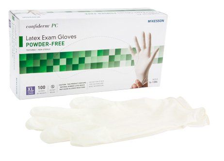McKesson Confiderm® Latex Exam Glove, Ivory